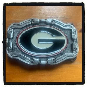 UGA University College Georgia Belt Buckle Ltd EDT
